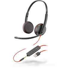 Poly Blackwire on-ear Headphone C3225, USB-A