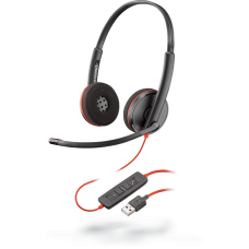 Poly Blackwire on-ear Headphone C3220, USB-A SINGLE UNIT
